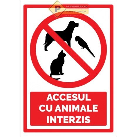 Indicatoare de securitate pentru animale